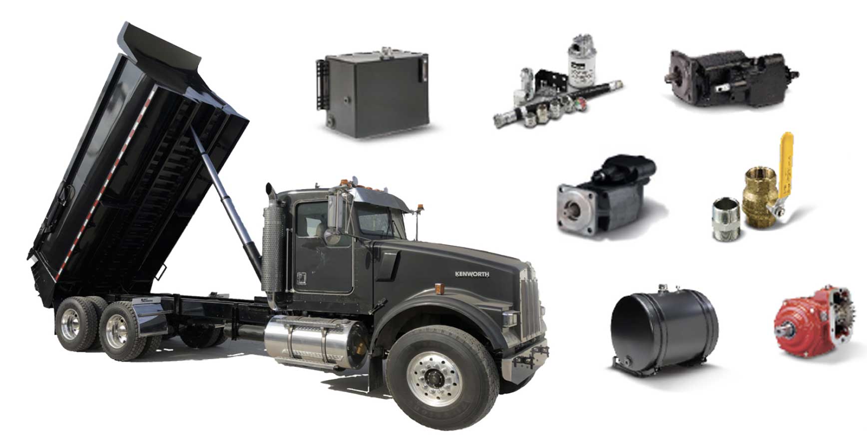 Dump cylinders and wet line kits